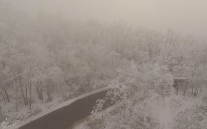Havas, zuzmarás fák - Dobogókőn biztos a fehér karácsony - LÉGI VIDEÓ