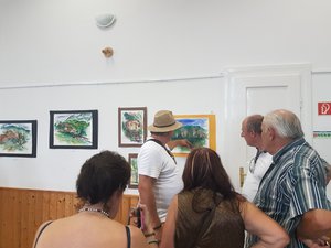 Tóth Tibor kesztölci festőtáborának kiállítása
